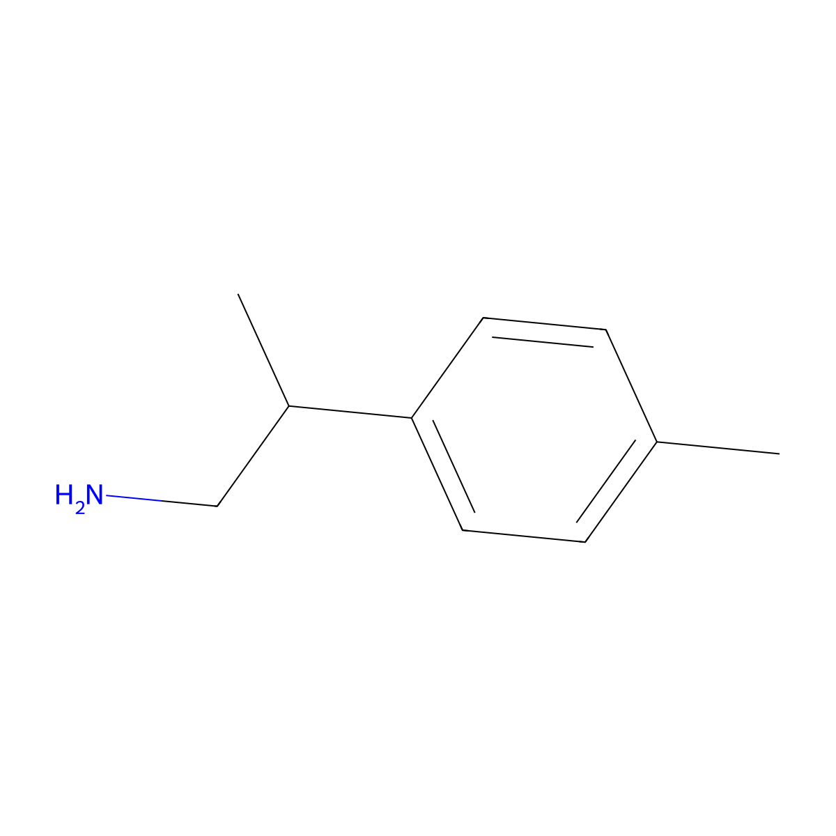2-(4-Methylphenyl)propan-1-amine molecular structure, CAS 4395-75-9