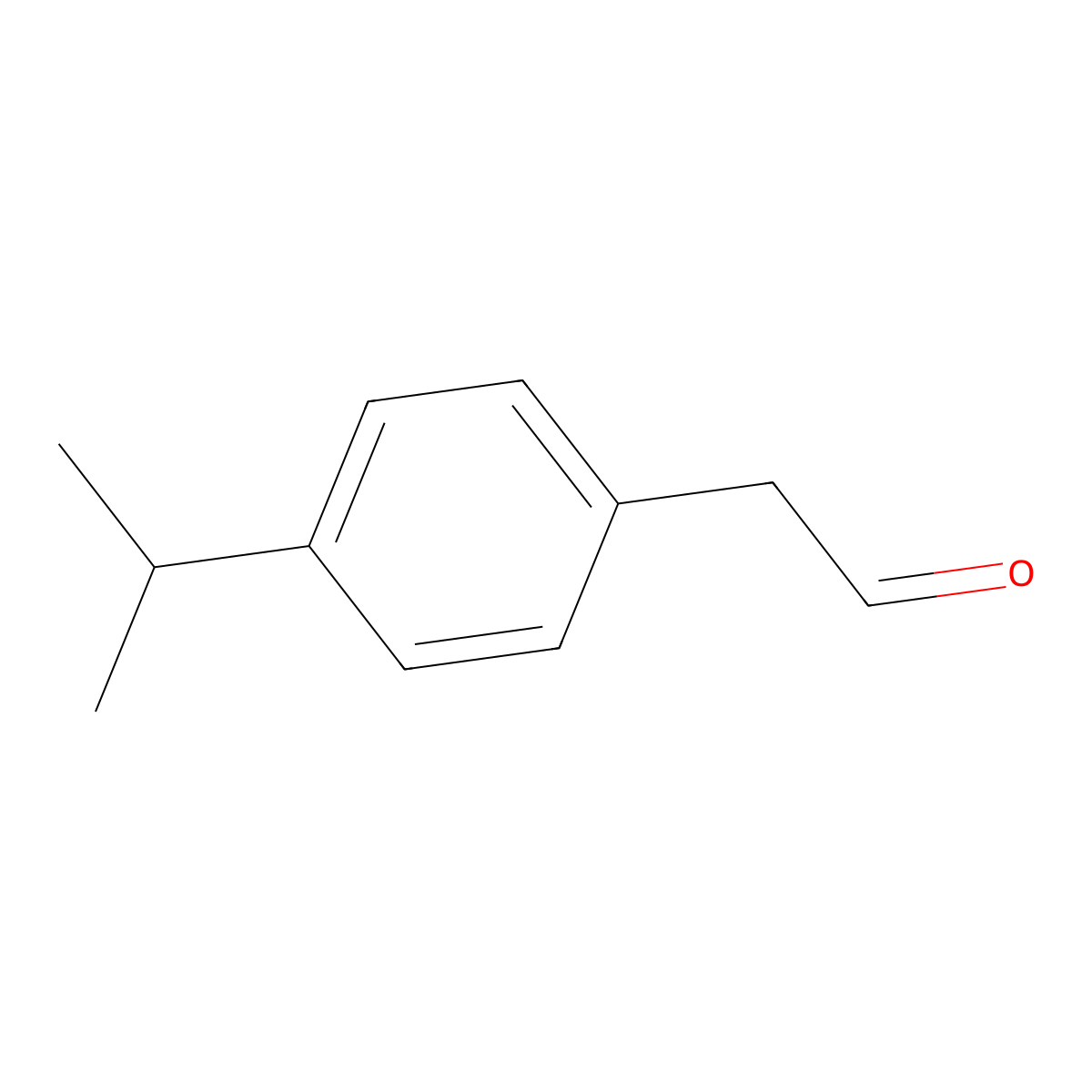 p-Isopropylphenylacetaldehyde molecular structure, CAS 4395-92-0