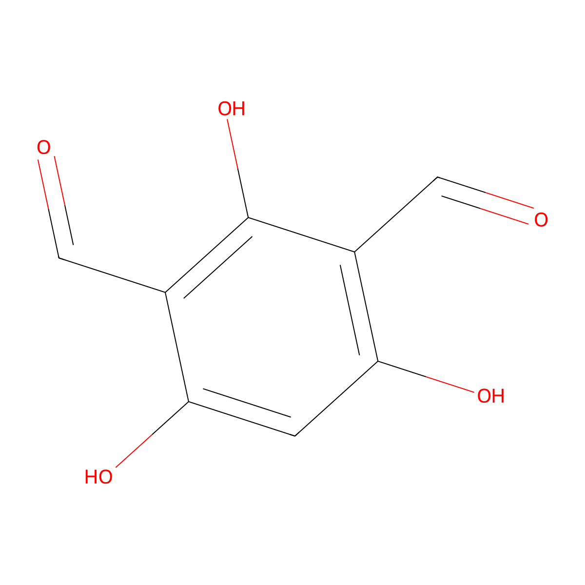 2,4-Diformyl phloroglucinol molecular structure, CAS 4396-13-8