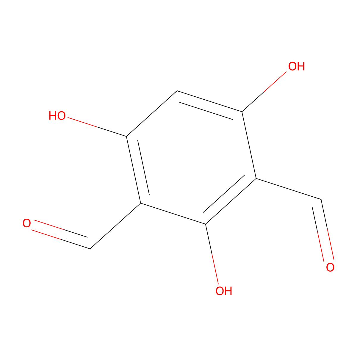 2,4-Diformyl phloroglucinol molecular structure, CAS 4396-13-8