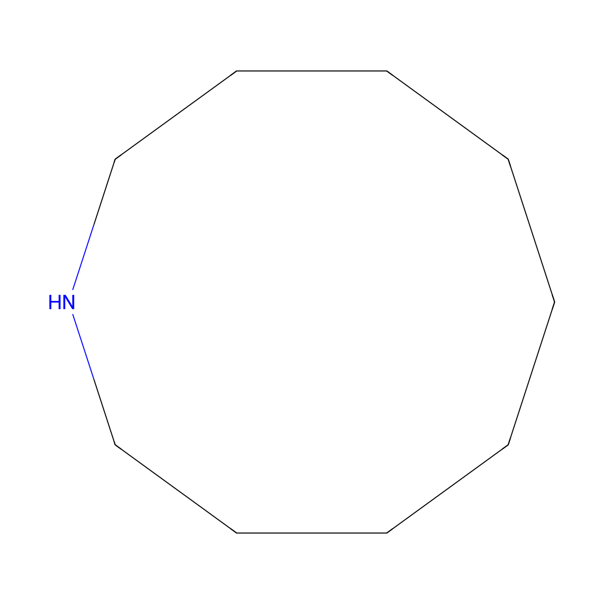 Nonamethyleneimine molecular structure, CAS 4396-27-4
