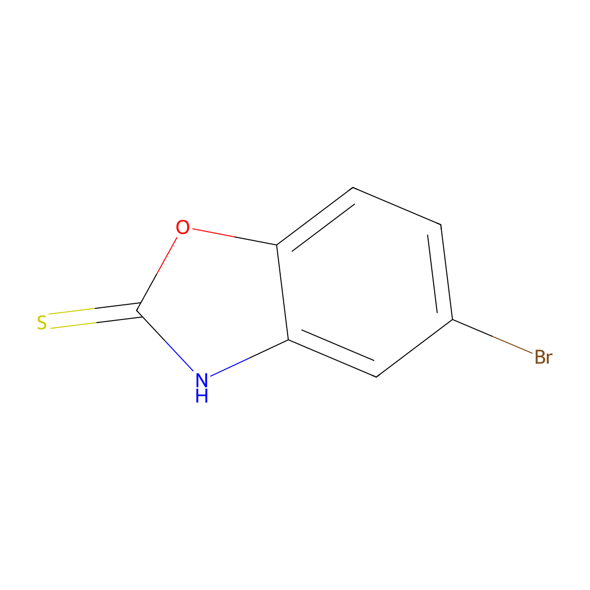 5-Bromo-1,3-benzoxazole-2-thiol molecular structure, CAS 439607-87-1