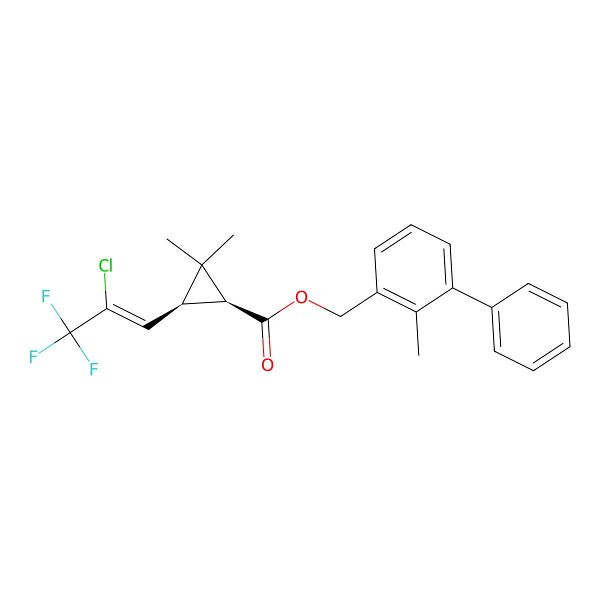 1S-cis-Bifenthrin molecular structure, CAS 439680-77-0