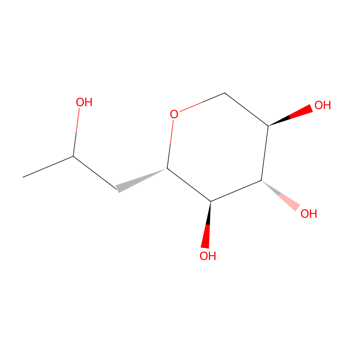 C-beta-D-xylopyranoside-2-hydroxypropane molecular structure, CAS 439685-79-7