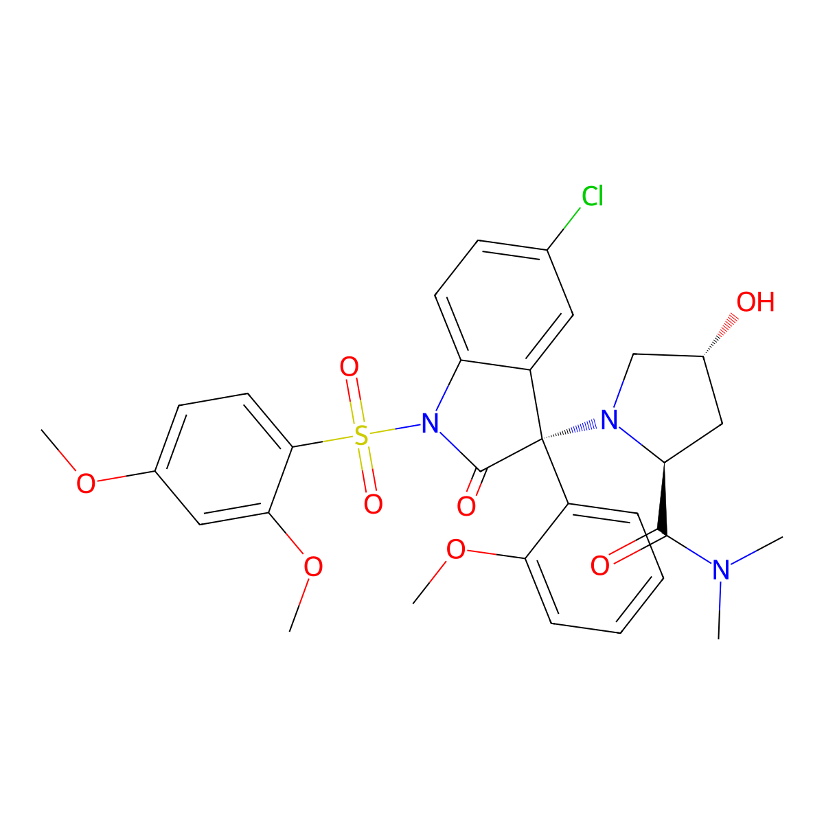 Nelivaptan molecular structure, CAS 439687-69-1