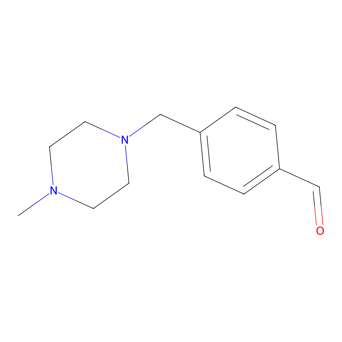 4-[(4-Methylpiperazin-1-yl)methyl]benzaldehyde molecular structure, CAS 439691-80-2