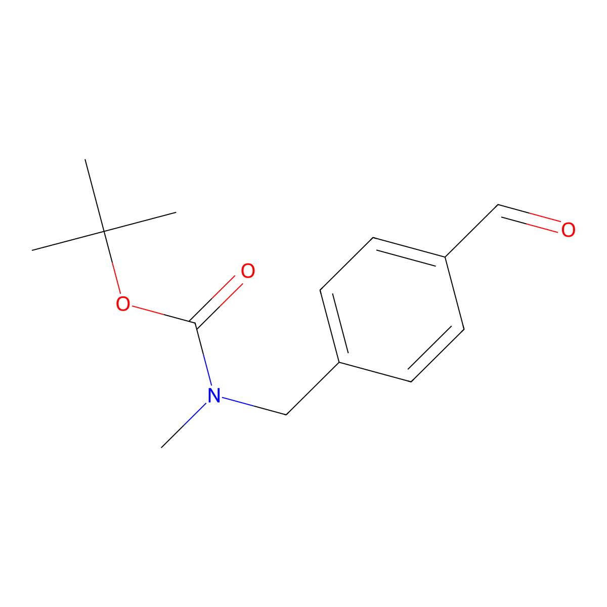 tert-Butyl 4-formylbenzyl(methyl)carbamate molecular structure, CAS 439691-94-8