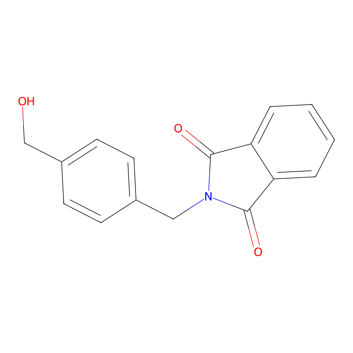2-{[4-(Hydroxymethyl)phenyl]methyl}isoindole-1,3-dione molecular structure, CAS 439691-95-9