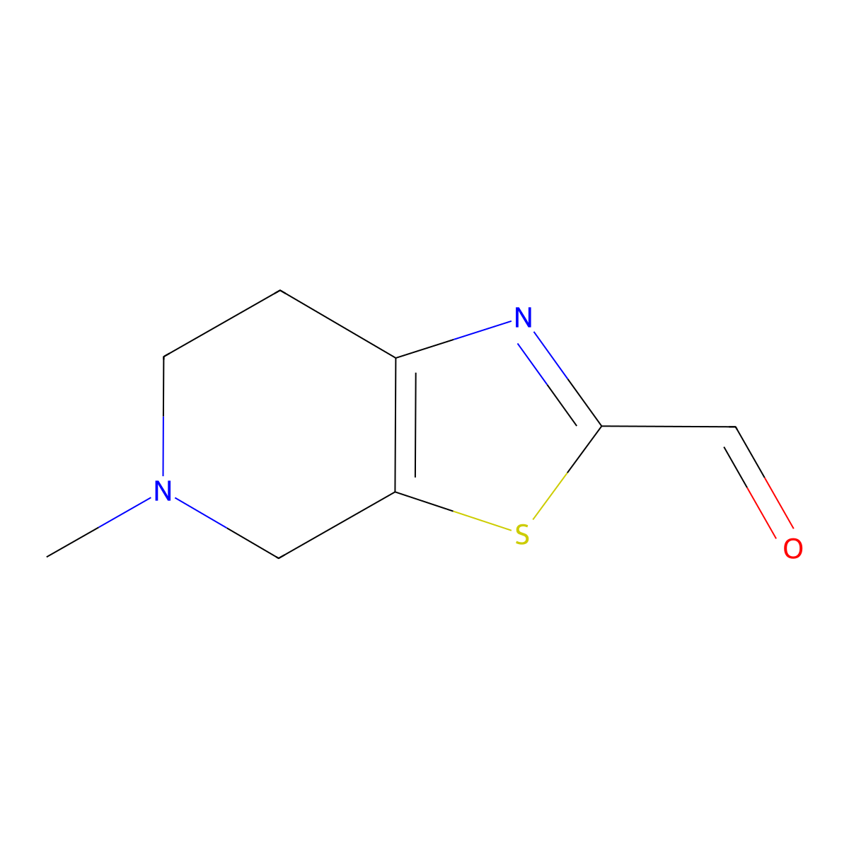 5-Methyl-4H,5H,6H,7H-[1,3]thiazolo[5,4-c]pyridine-2-carbaldehyde molecular structure, CAS 439692-04-3