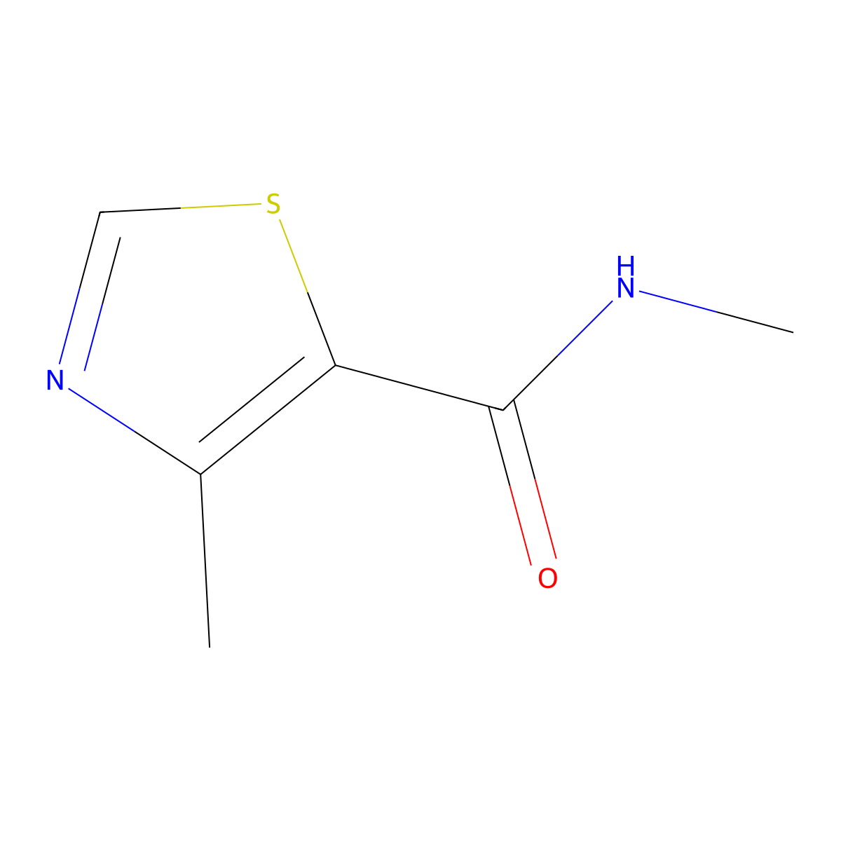 N,4-dimethyl-5-Thiazolecarboxamide molecular structure, CAS 439692-06-5