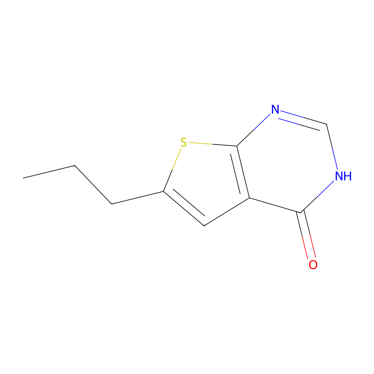 6-propylthieno[2,3-d]pyrimidin-4(3H)-one molecular structure, CAS 439692-81-6