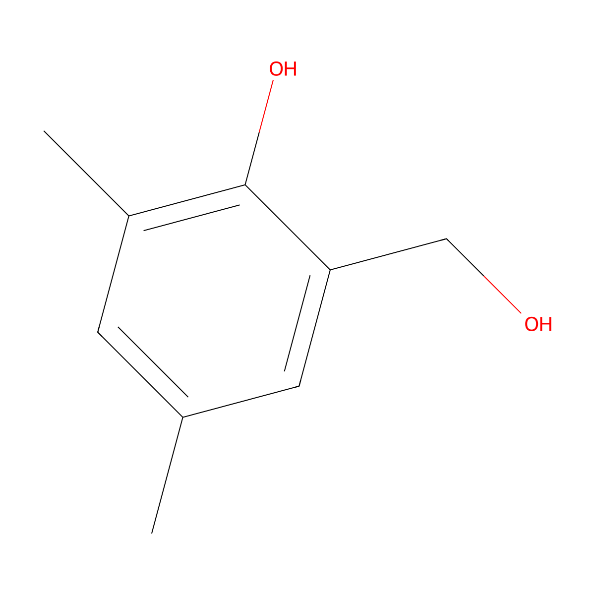 2,4-Dimethyl-6-methylolphenol molecular structure, CAS 4397-13-1