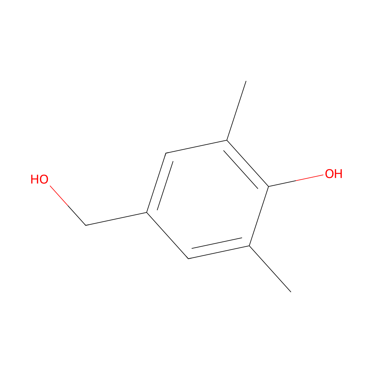 4-(Hydroxymethyl)-2,6-dimethylphenol molecular structure, CAS 4397-14-2