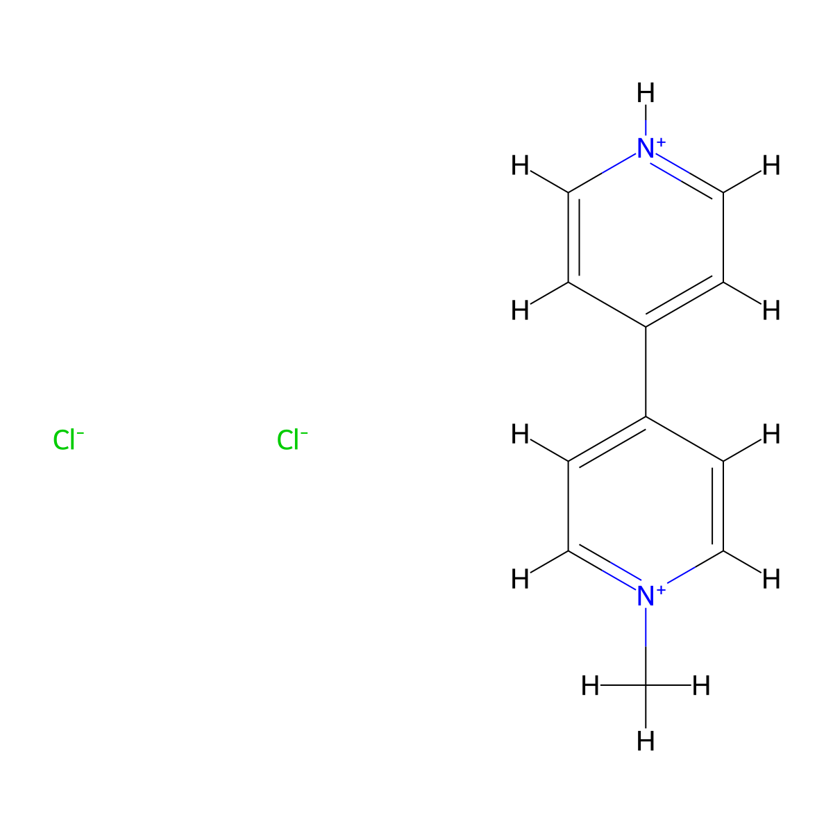 1-Methyl-[4,4'-bipyridine]-1,1'-diium chloride molecular structure, CAS 4397-88-0