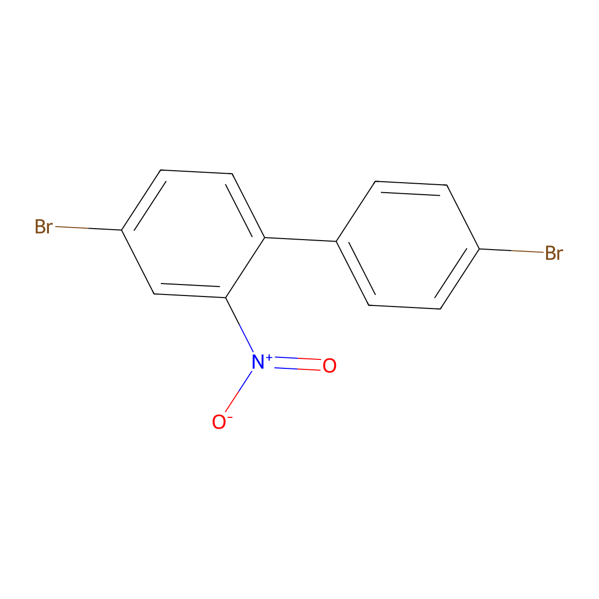 4,4'-Dibromo-2-nitrobiphenyl molecular structure, CAS 439797-69-0