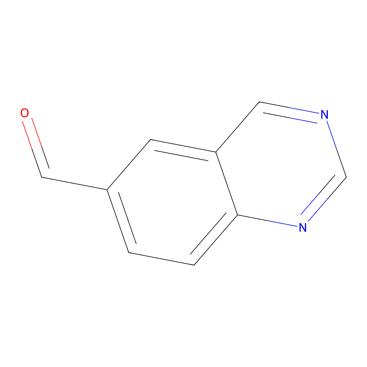 Quinazoline-6-carbaldehyde molecular structure, CAS 439811-22-0