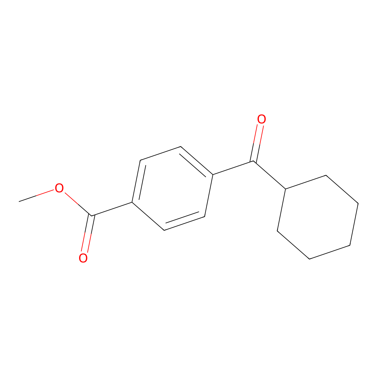Methyl 4-(cyclohexylcarbonyl)benzoate molecular structure, CAS 439864-63-8