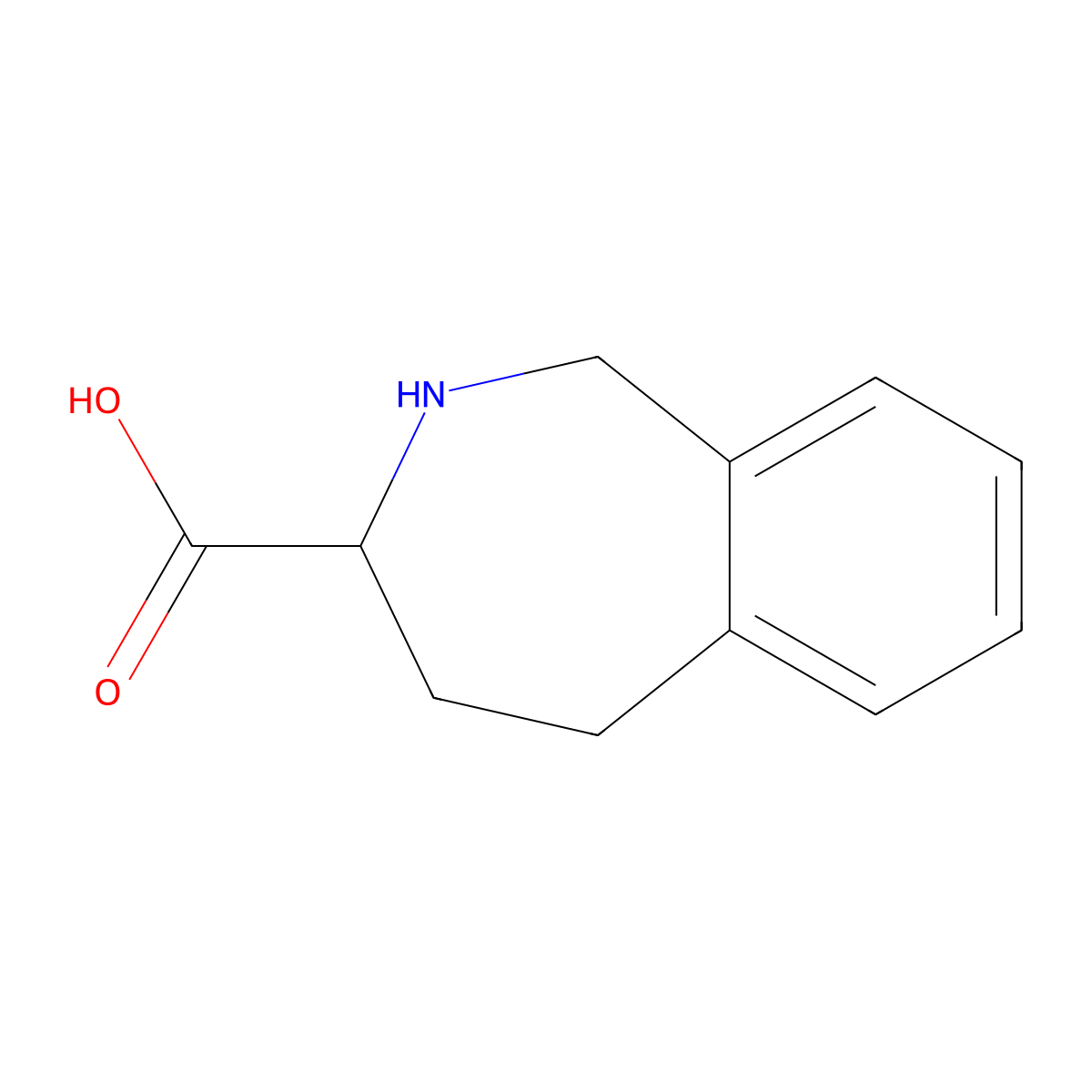 2,3,4,5-tetrahydro-1H-2-benzazepine-3-carboxylic acid molecular structure, CAS 439913-04-9