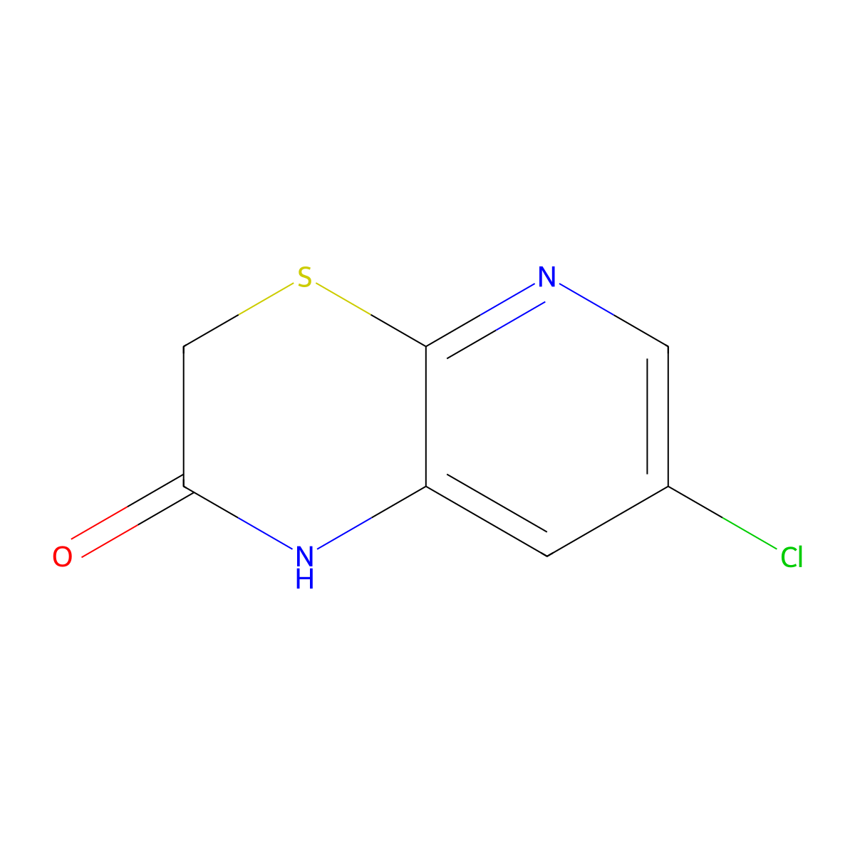7-Chloro-1H-pyrido[2,3-b][1,4]thiazin-2(3H)-one molecular structure, CAS 439931-16-5