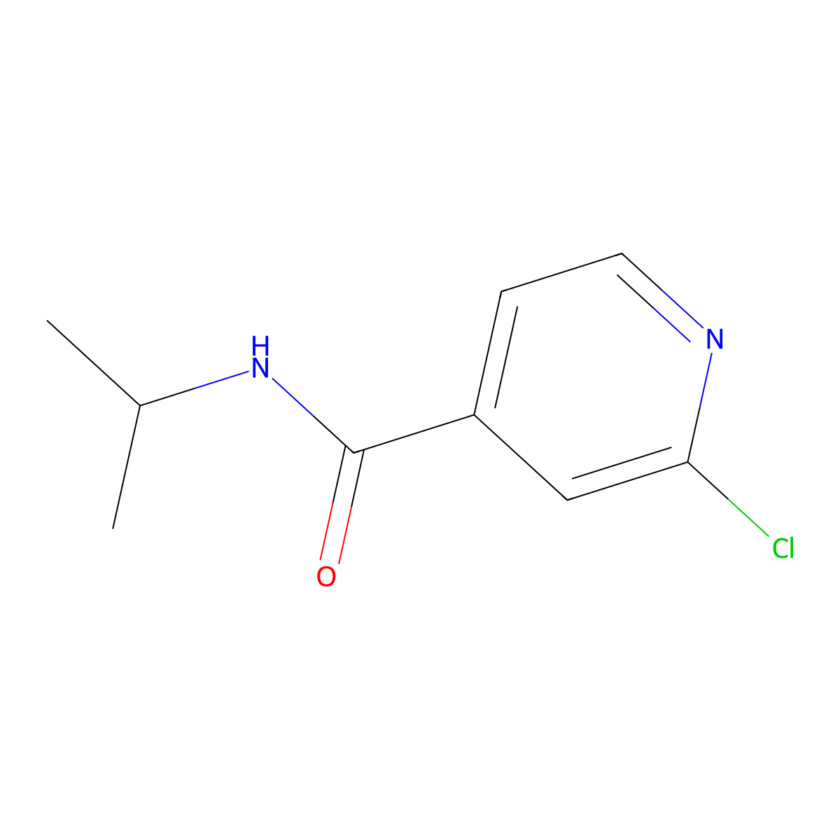 2-Chloro-N-isopropylisonicotinamide molecular structure, CAS 439931-33-6