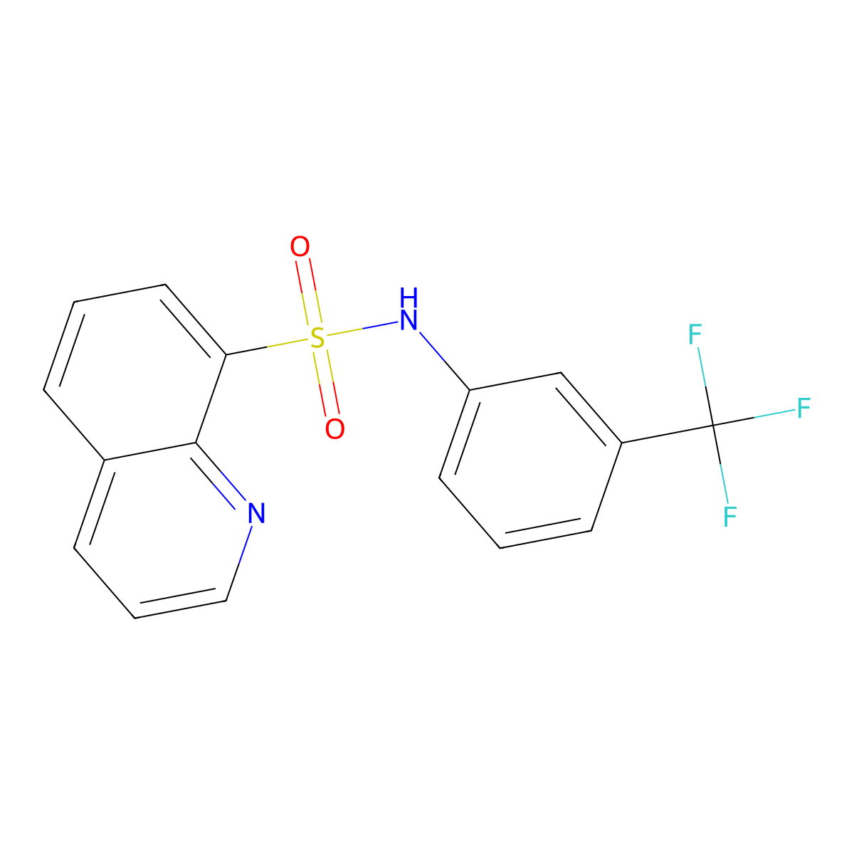 N-[3-(trifluoromethyl)phenyl]quinoline-8-sulfonamide molecular structure, CAS 439934-83-5