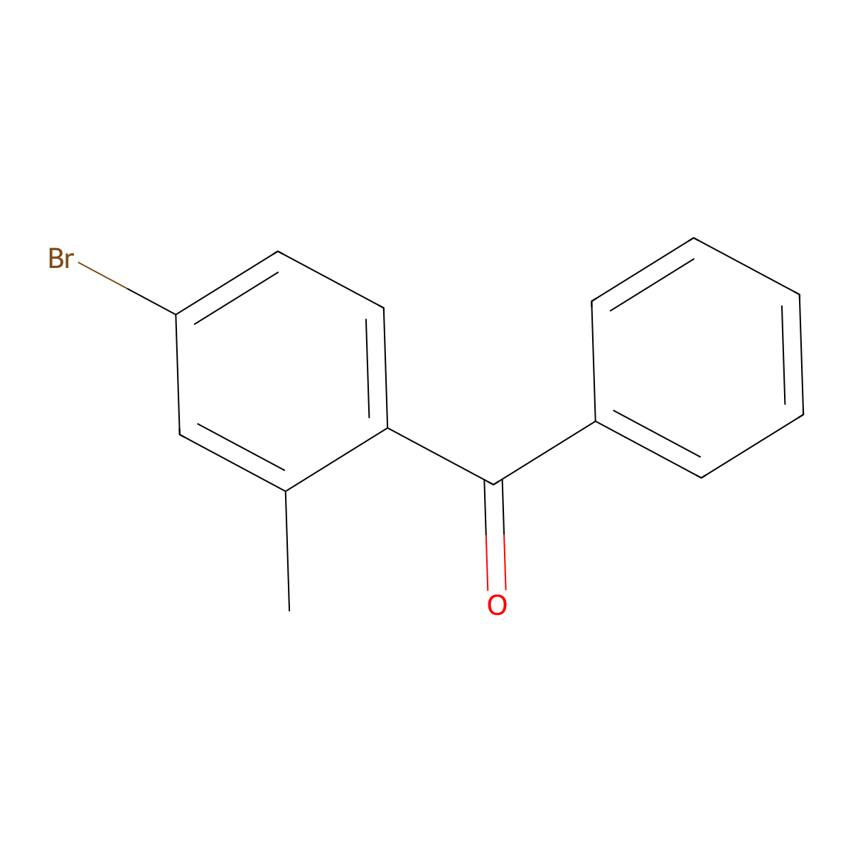 (4-Bromo-2-methyl-phenyl)-phenyl-methanone molecular structure, CAS 439937-59-4