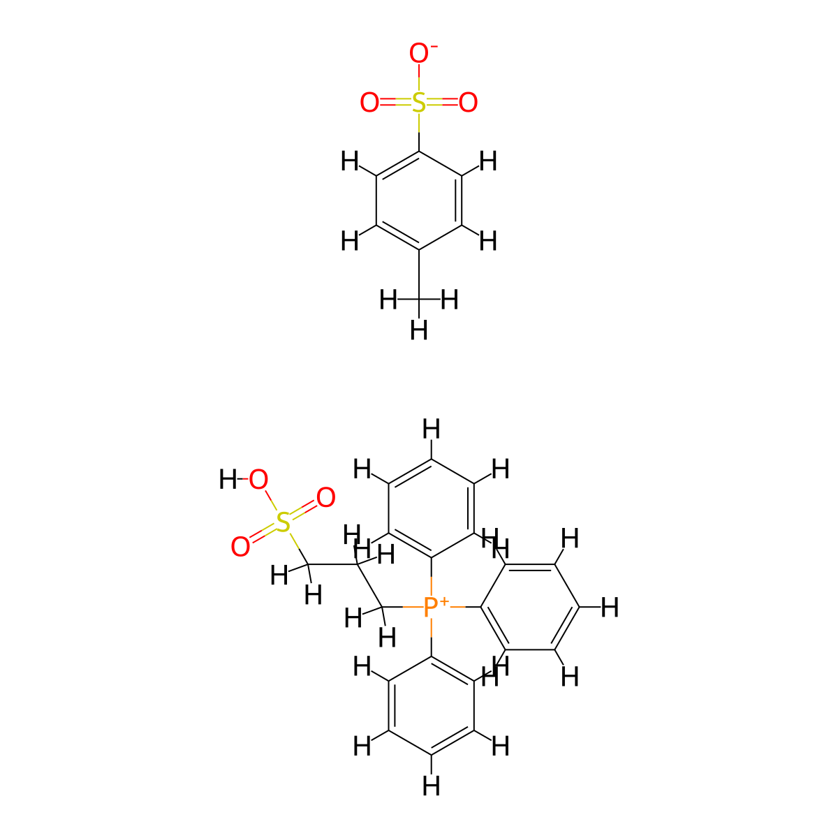 3-(Triphenylphosphonio)propane-1-sulfonic acid tosylate molecular structure, CAS 439937-65-2