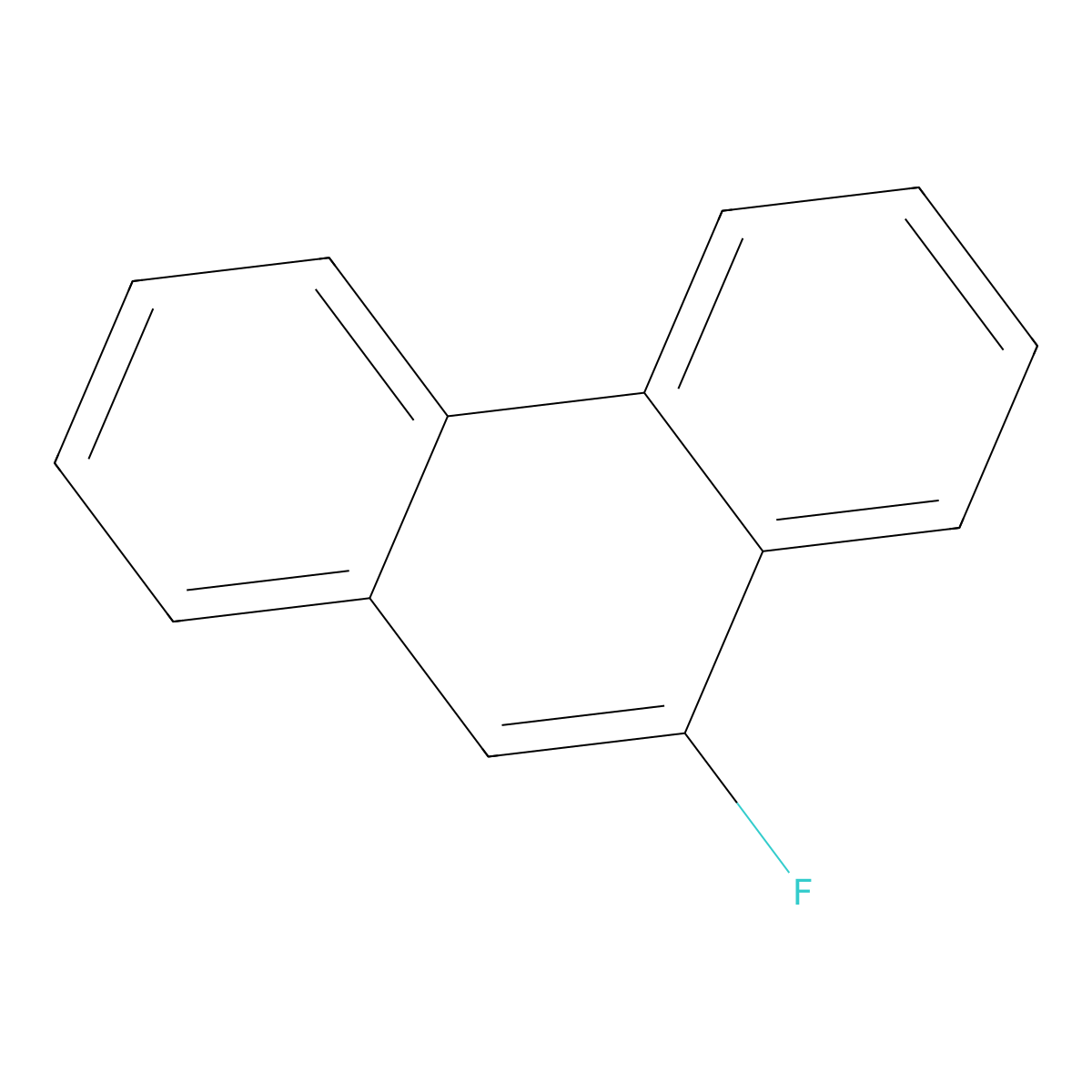 9-Fluorophenanthrene molecular structure, CAS 440-21-1