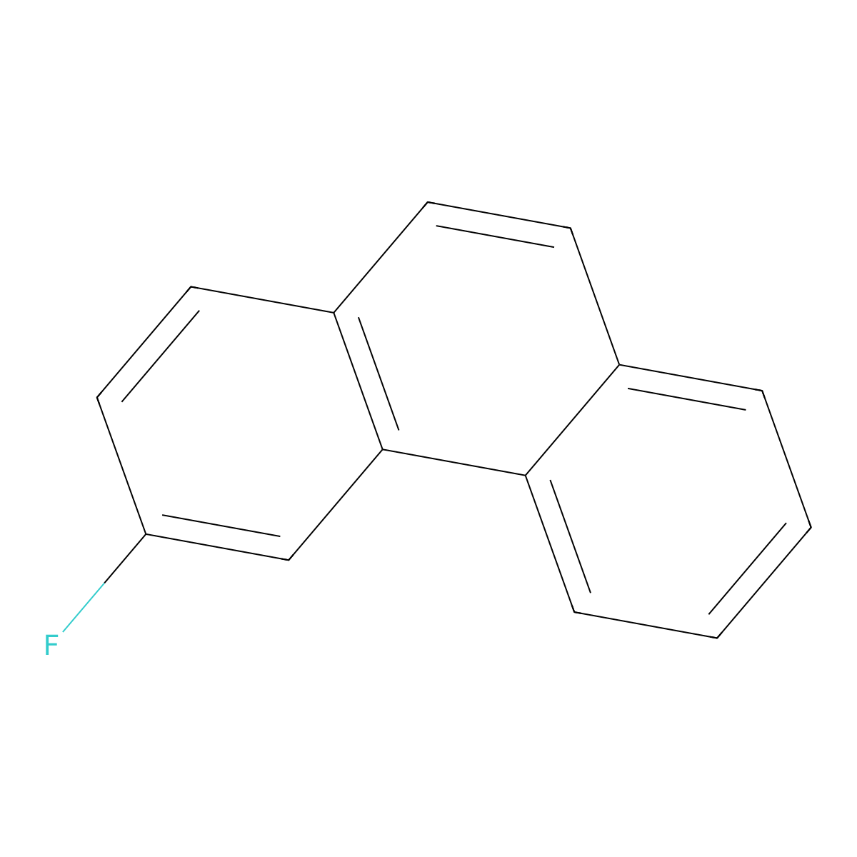 3-Fluorophenanthrene molecular structure, CAS 440-40-4