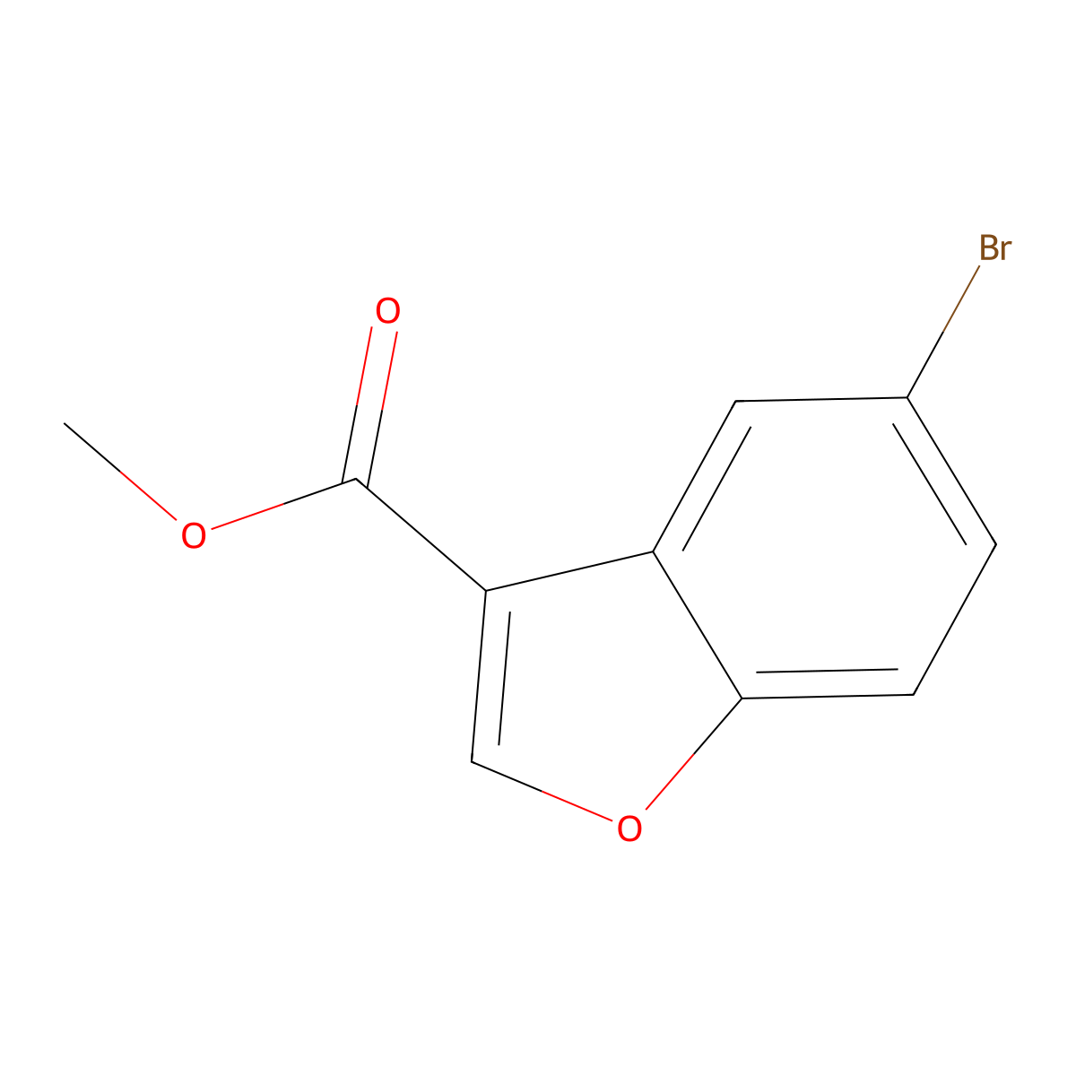 Methyl 5-bromobenzofuran-3-carboxylate molecular structure, CAS 440083-76-1