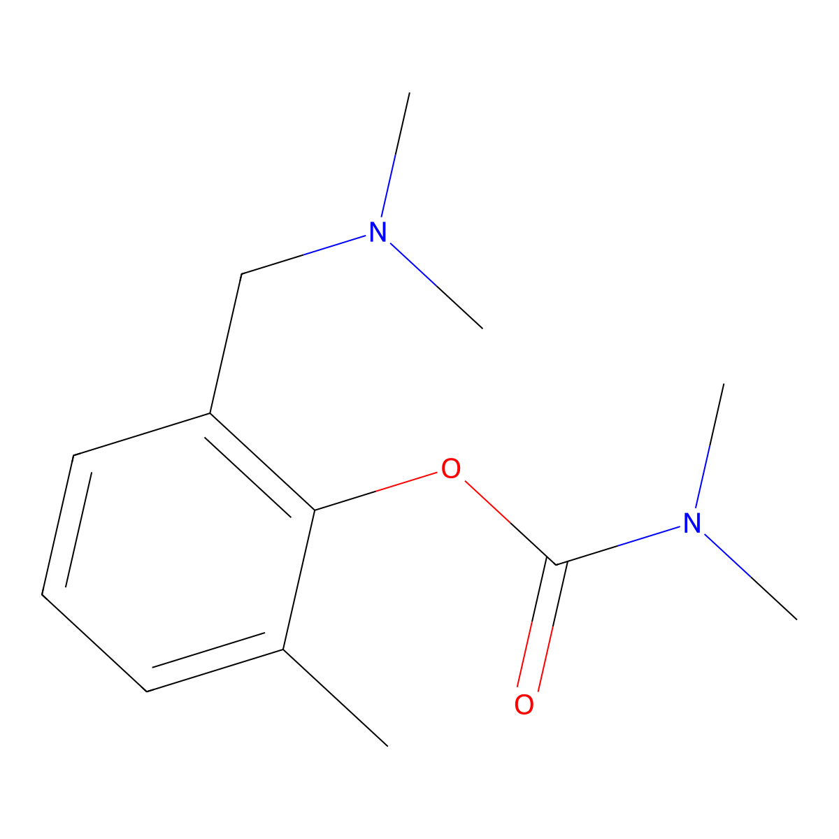2-[(Dimethylamino)methyl]-6-methylphenyl dimethylcarbamate molecular structure, CAS 440091-03-2