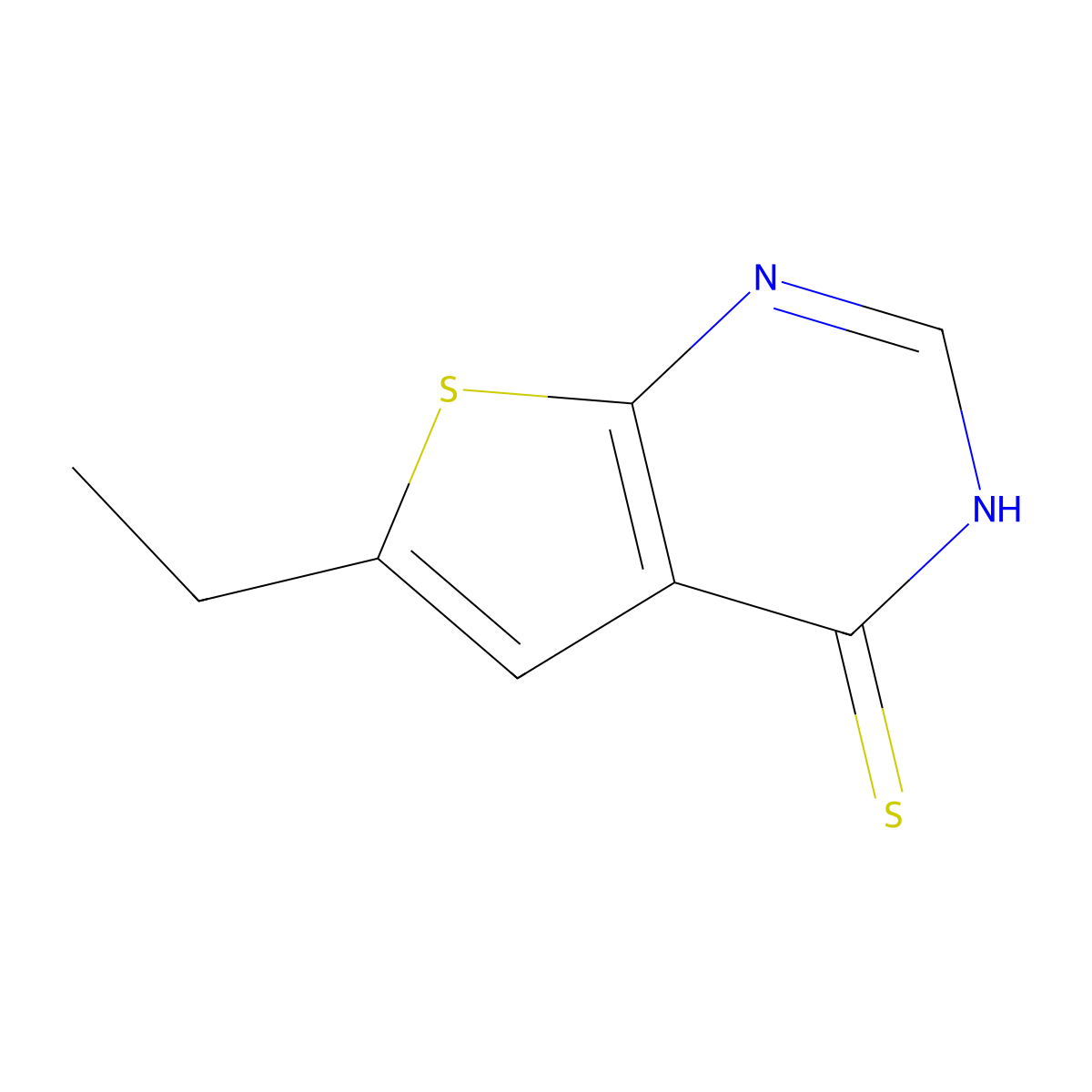6-Ethylthieno[2,3-d]pyrimidine-4-thiol molecular structure, CAS 440092-62-6