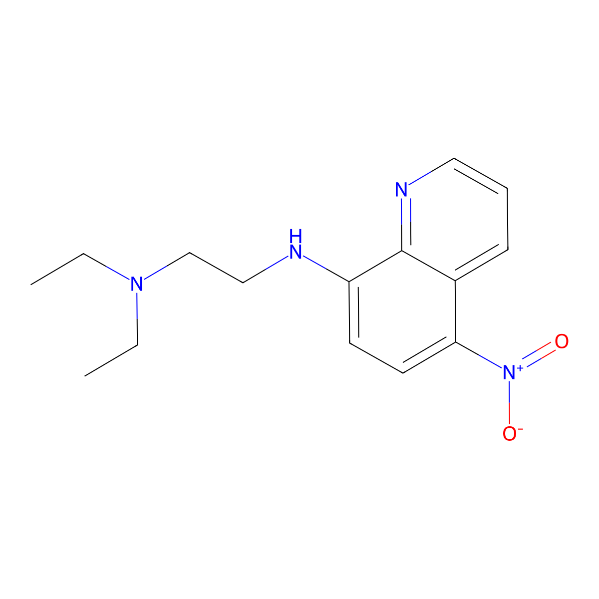 N,N-diethyl-N'-(5-nitroquinolin-8-yl)ethane-1,2-diamine molecular structure, CAS 440095-86-3