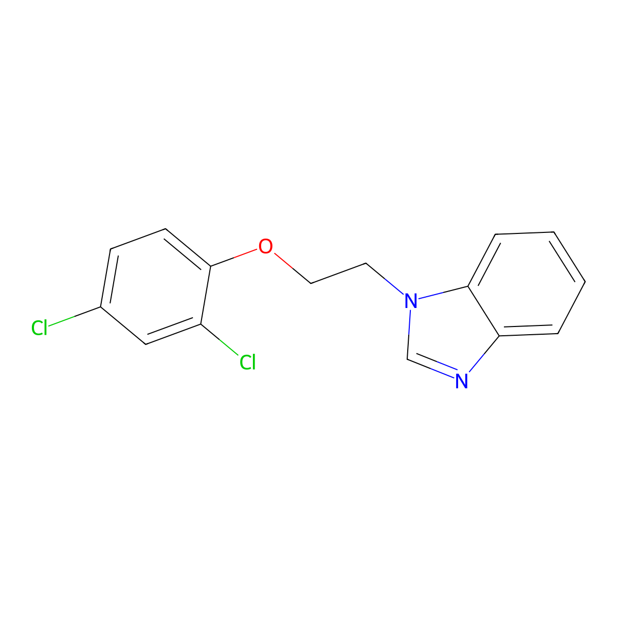 1-[2-(2,4-dichlorophenoxy)ethyl]-1H-benzimidazole molecular structure, CAS 440097-83-6