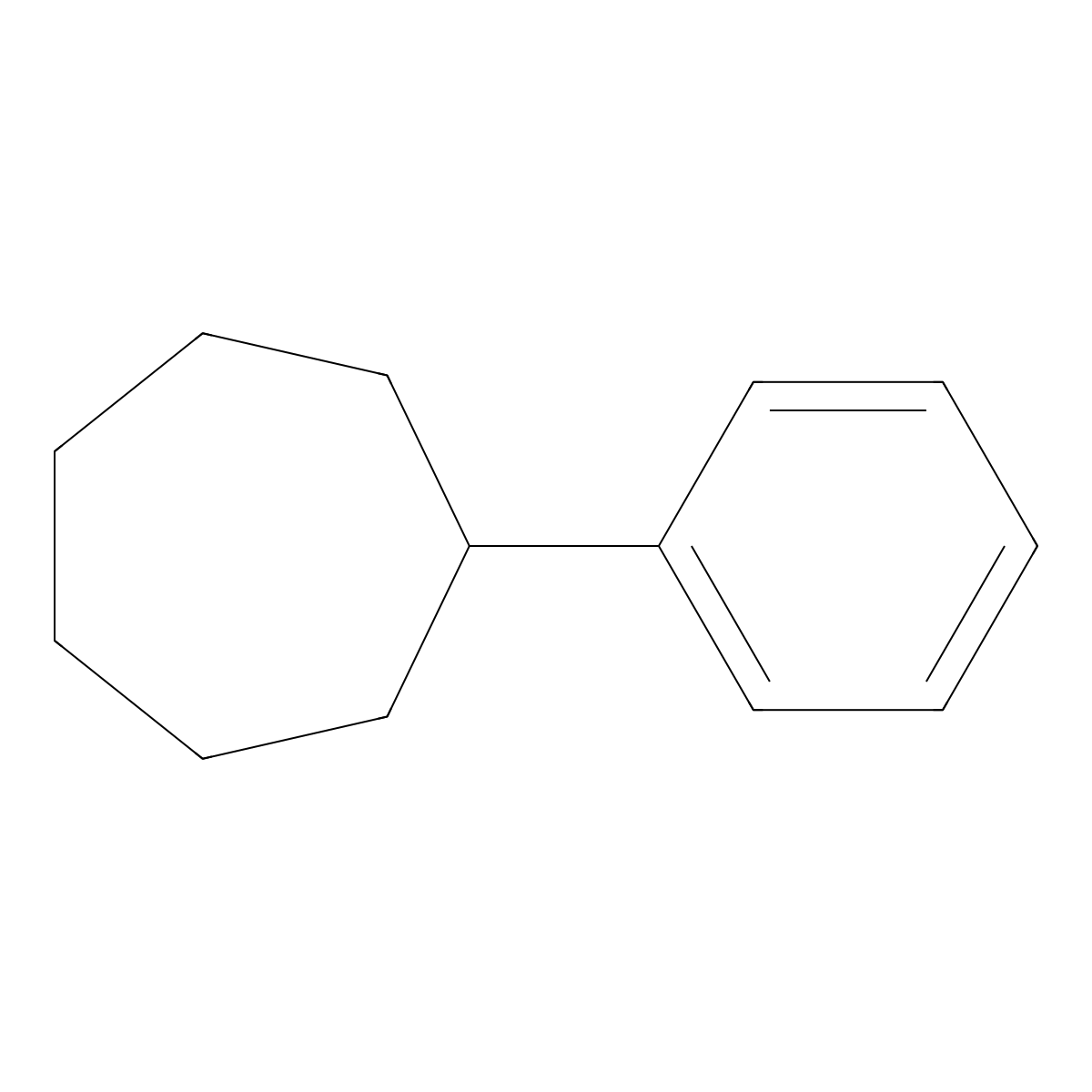 Cycloheptylbenzene molecular structure, CAS 4401-18-7