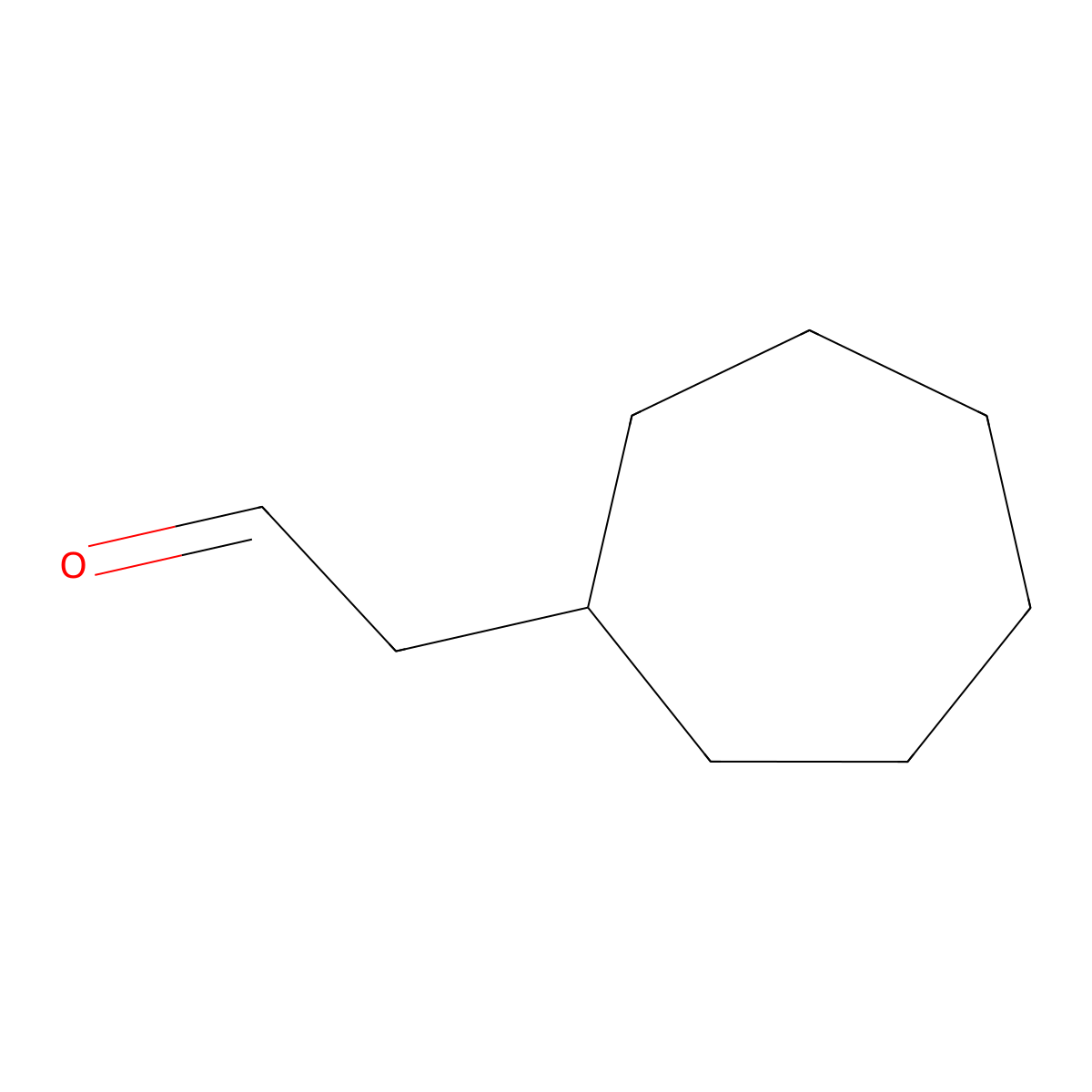 2-Cycloheptylacetaldehyde molecular structure, CAS 4401-19-8