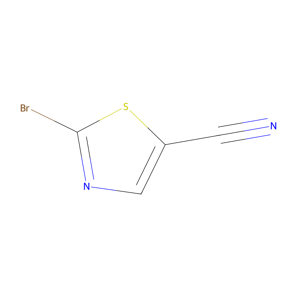 2-Bromo-1,3-thiazole-5-carbonitrile molecular structure, CAS 440100-94-7