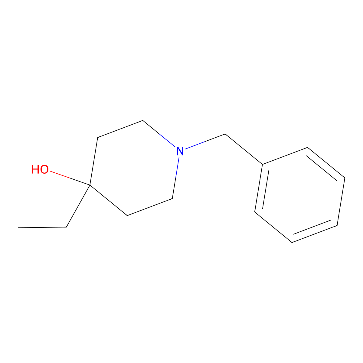 1-Benzyl-4-ethylpiperidin-4-ol molecular structure, CAS 440101-11-1