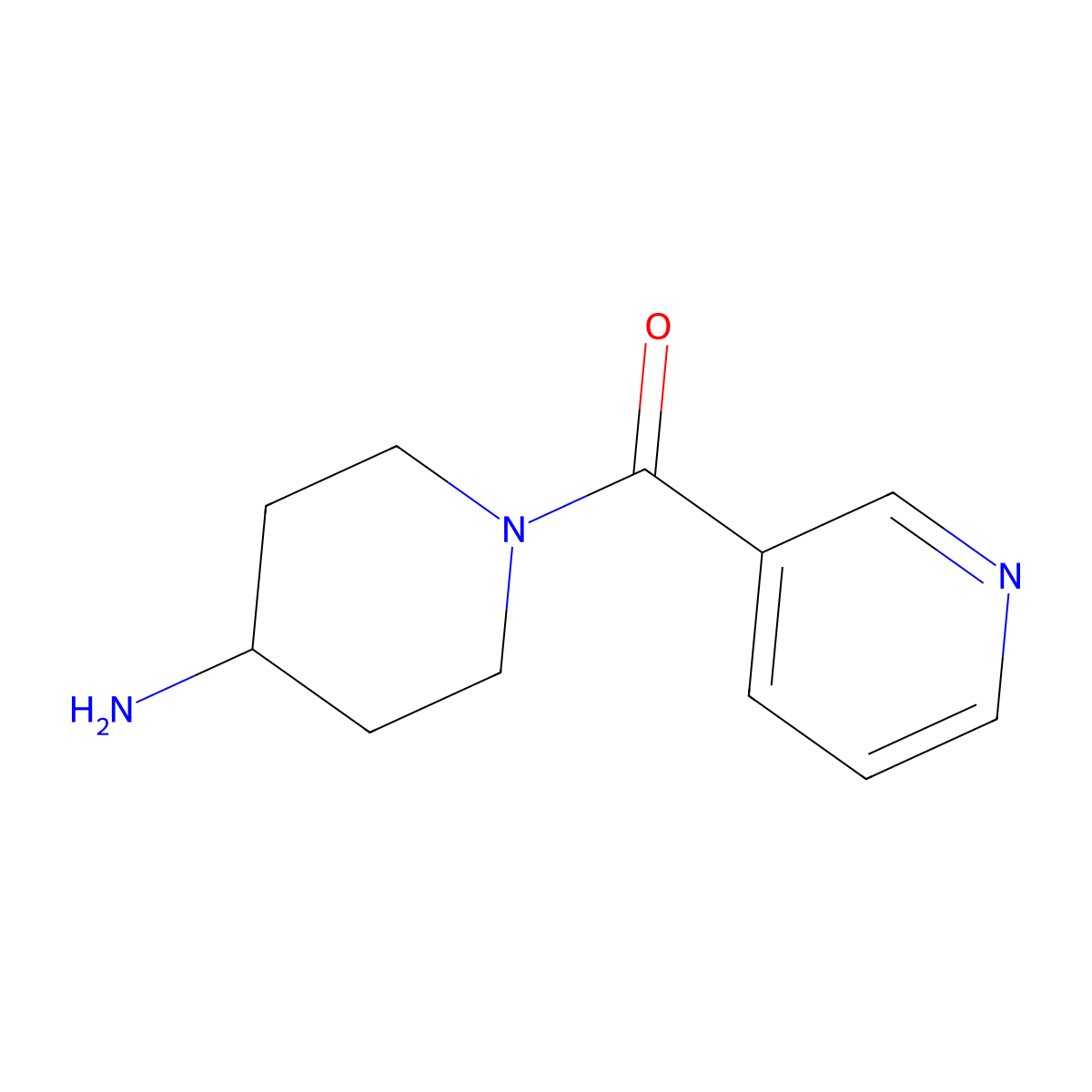 1-(Pyridin-3-ylcarbonyl)piperidin-4-amine molecular structure, CAS 440102-71-6