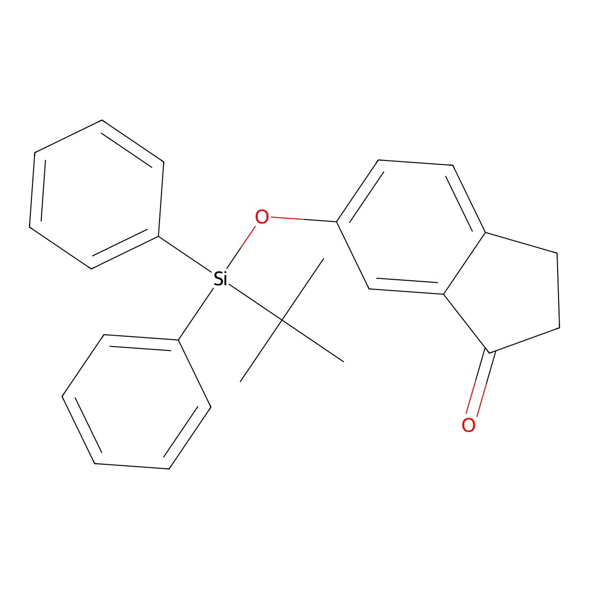 6-(tert-Butyldiphenylsilyloxy)-2,3-dihydroinden-1-one molecular structure, CAS 440105-91-9