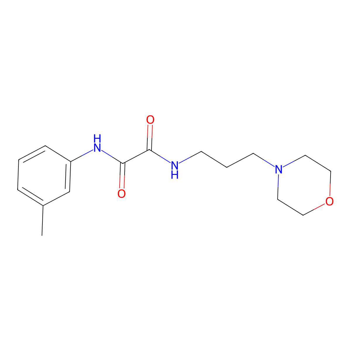 N'-(3-methylphenyl)-N-(3-morpholin-4-ylpropyl)oxamide molecular structure, CAS 440109-23-9