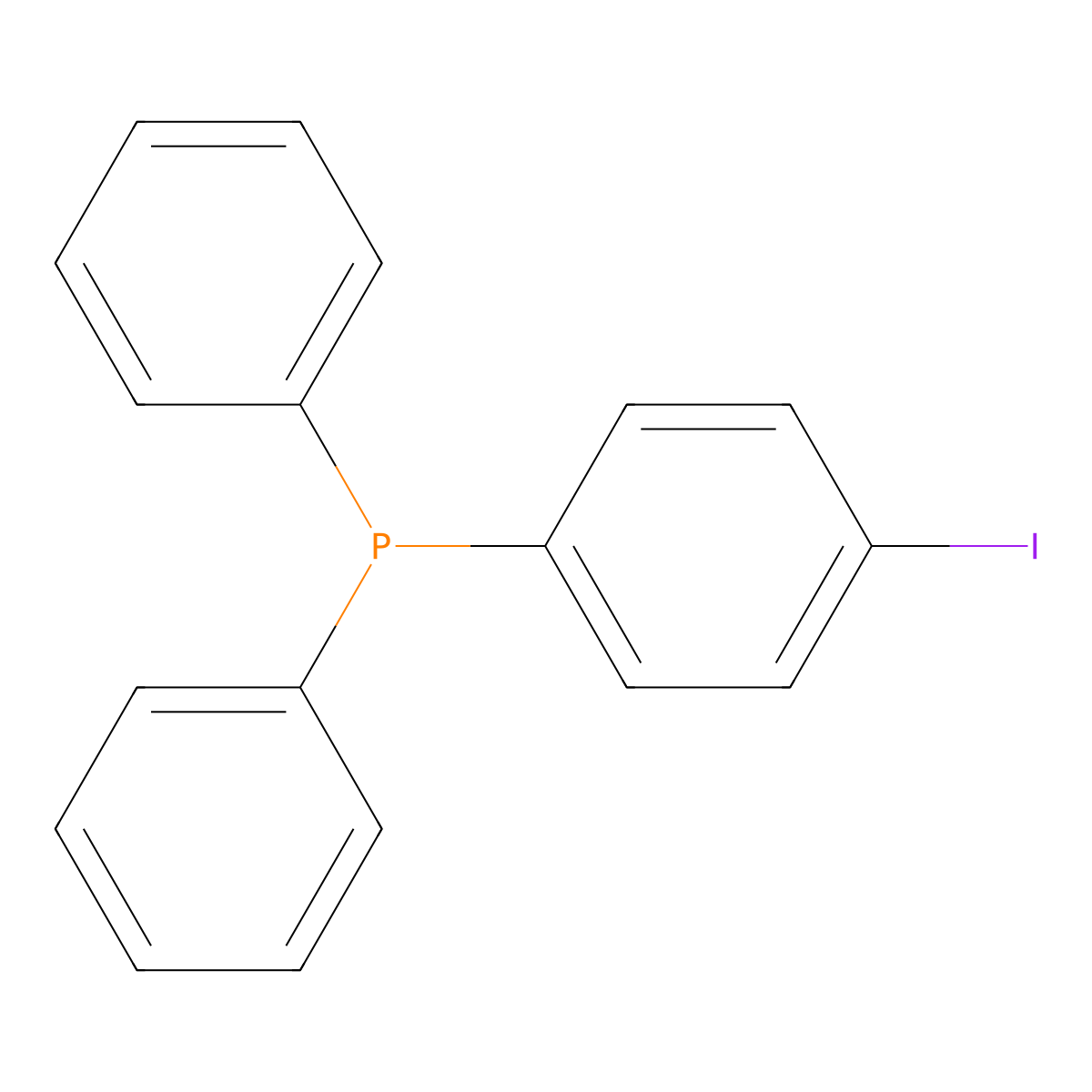 (4-Iodophenyl)diphenylphosphane molecular structure, CAS 440111-10-4