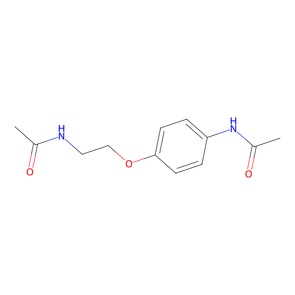 N-[2-(4-acetamidophenoxy)ethyl]acetamide molecular structure, CAS 440111-56-8
