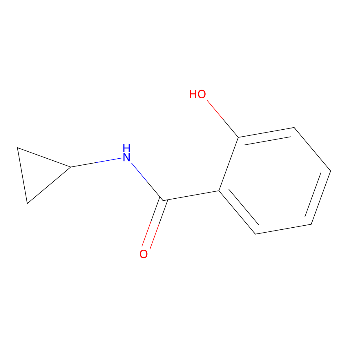N-cyclopropyl-2-hydroxybenzamide molecular structure, CAS 440111-82-0