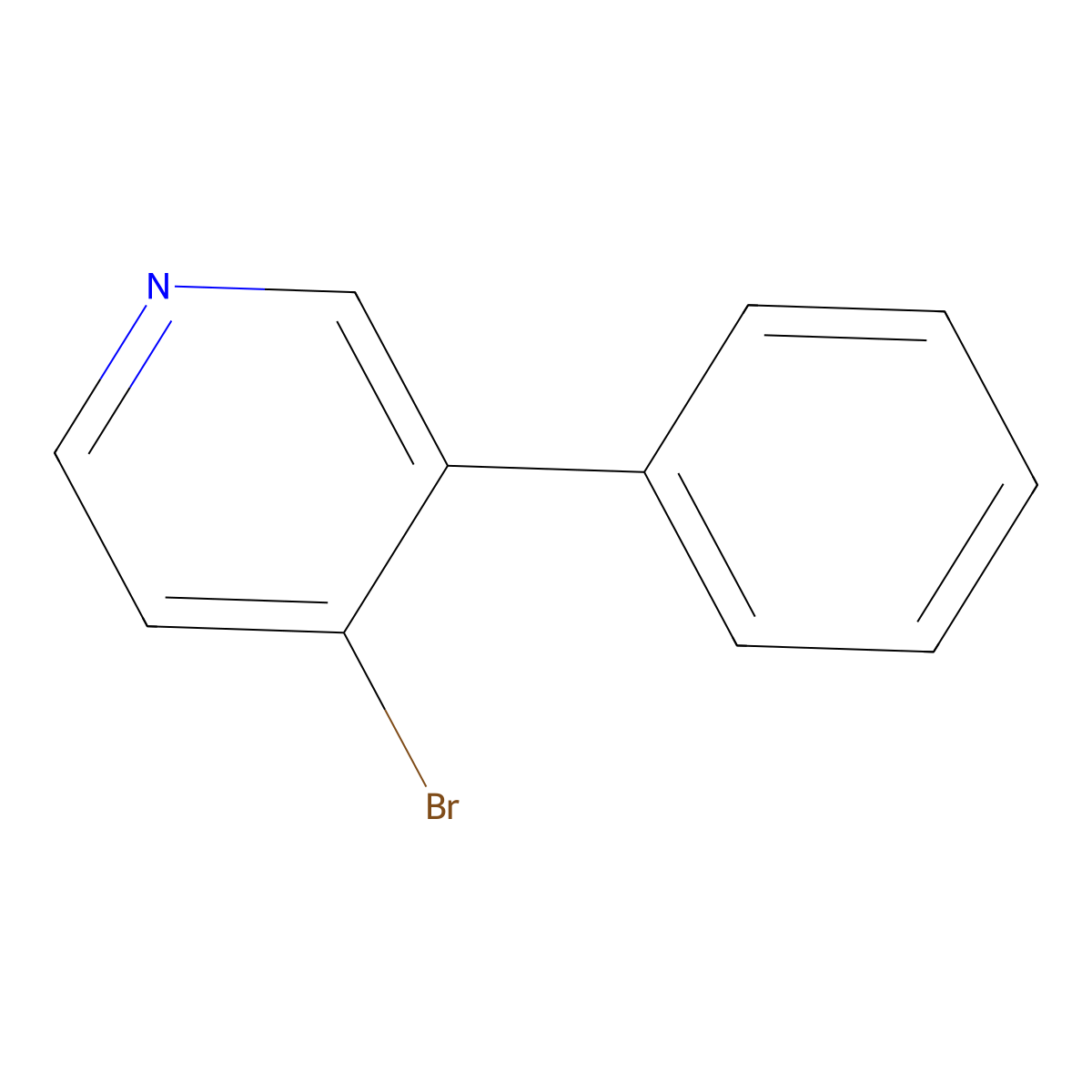 4-Bromo-3-phenylpyridine molecular structure, CAS 440112-20-9