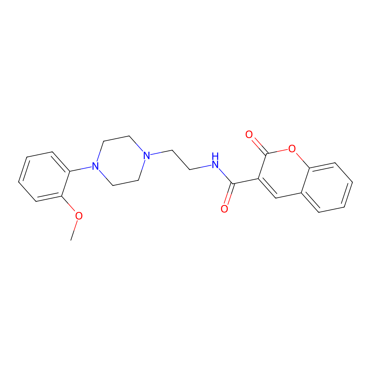 N-{2-[4-(2-methoxyphenyl)piperazin-1-yl]ethyl}-2-oxo-2H-chromene-3-carboxamide molecular structure, CAS 440117-55-5