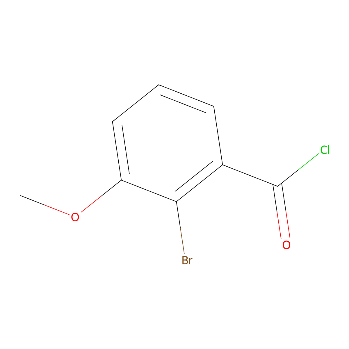 2-Bromo-3-methoxybenzoyl chloride molecular structure, CAS 440123-68-2