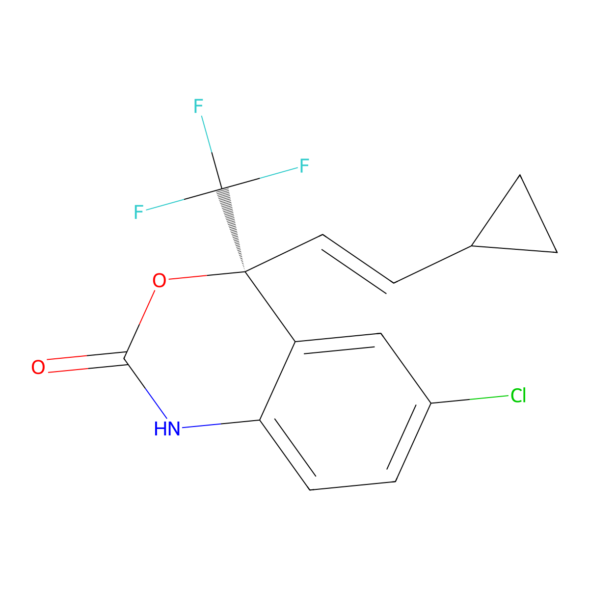 Dihydro efavirenz, (E)- molecular structure, CAS 440124-96-9