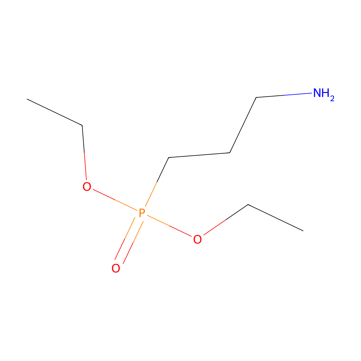 Diethyl (3-aminopropyl)phosphonate molecular structure, CAS 4402-24-8