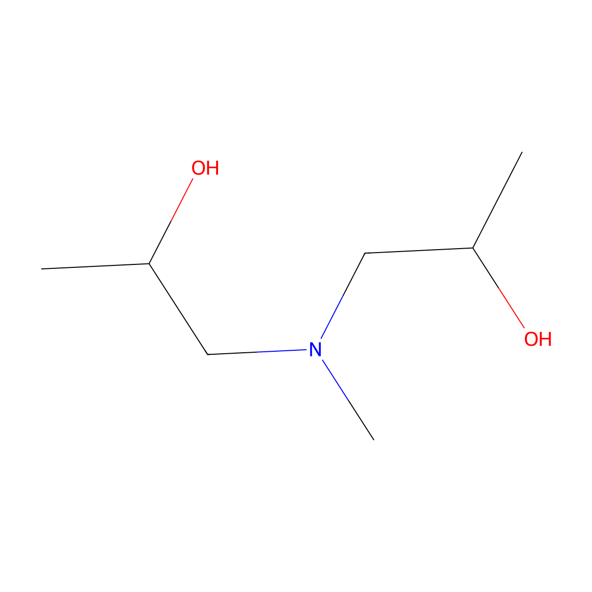 2-Propanol, 1,1'-(methylimino)bis- molecular structure, CAS 4402-30-6